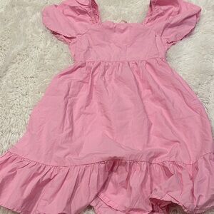 Crewcuts Pink Ruffle Sleeve Dress
